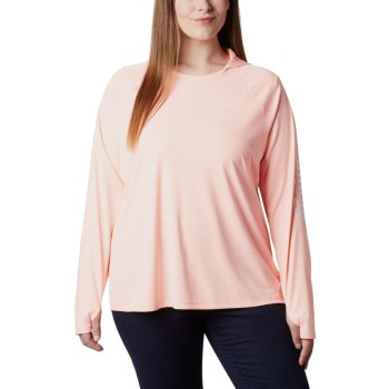 Dámské Mikiny Columbia PFG Tidal Deflector Plus Size Růžové VGENWK948